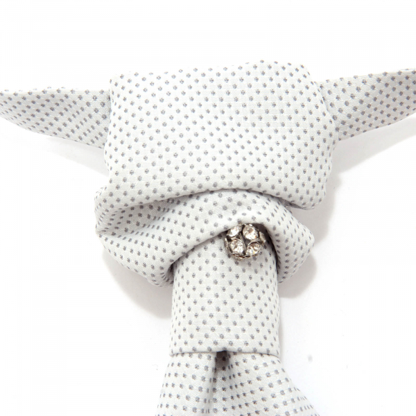 2064AM cravatta ascot uomo NO BRAND man fixed knot tie
