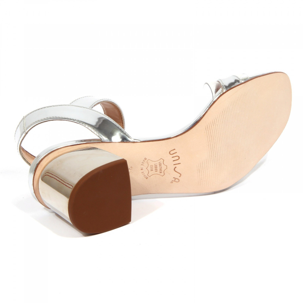 2067J sandalo donna silver UNISA leather/plexi vintage effect shoe woman