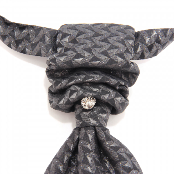2071AM cravatta ascot uomo BASTIANELLO man fixed knot tie