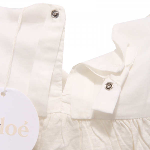 2071S maglia bimba CHLOE' top avorio t-shirt kid