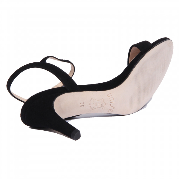 2081J sandalo donna black UNISA OLEA suede shoe sandal woman
