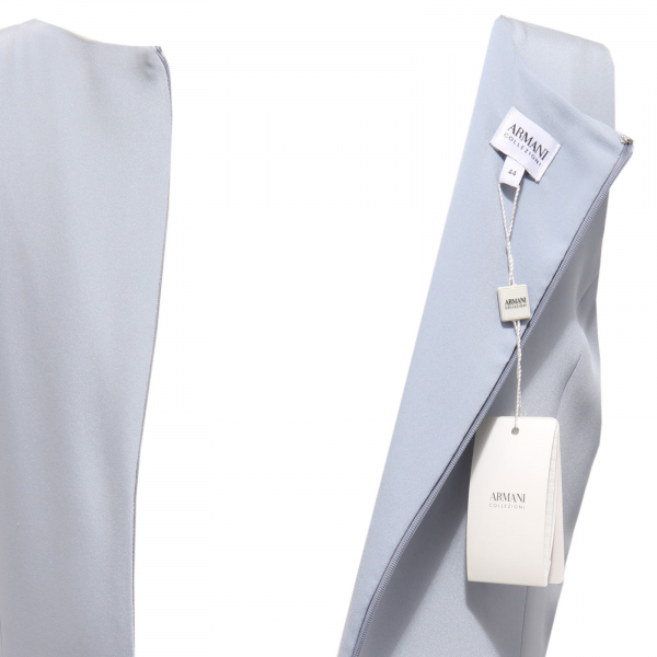 2083AA abito donna ARMANI COLLEZIONI light blue vestito sleeveless dress woman