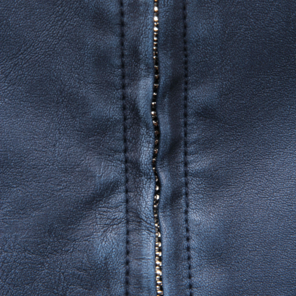 2097AD giubbotto uomo FREEDOMDAY blue eco-leather jacket man