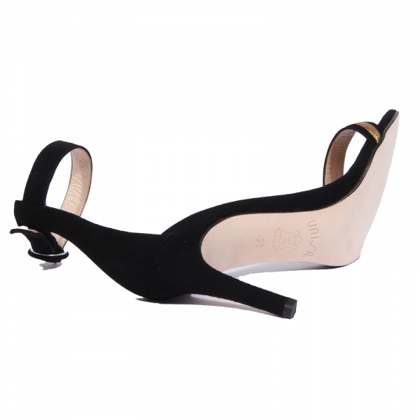 2097J sandalo donna black/bronze UNISA WAYANA suede shoe sandal woman