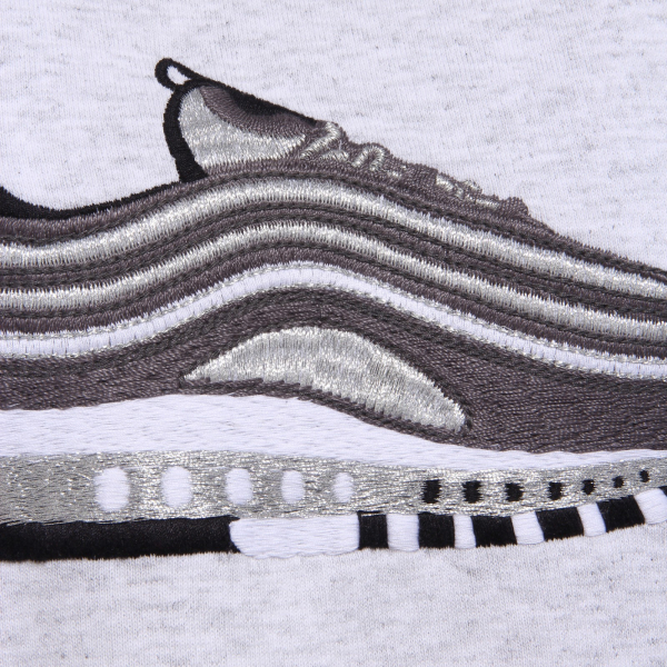 2113AB felpa uomo EASY SLIP ON grey cotton sweatshirt man