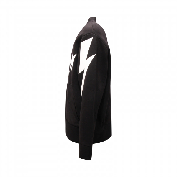 2143AQ felpa giacca uomo NEIL BARRETT man bomber sweatshirt black