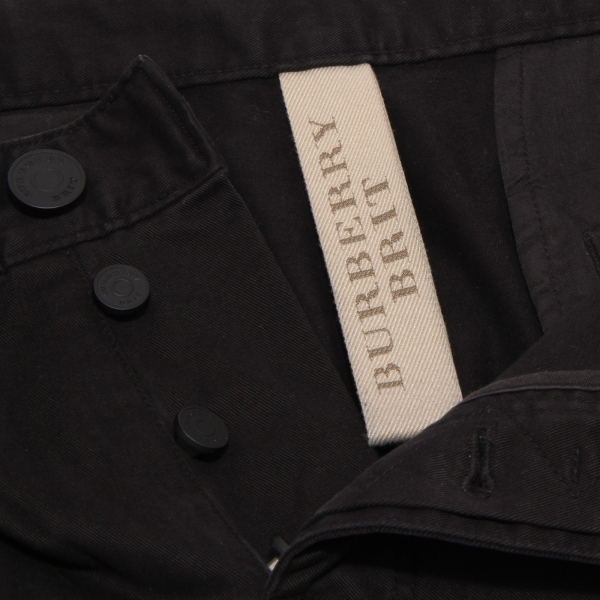 2151W pantaloni uomo BURBERRY BRIT black cotton trouser men
