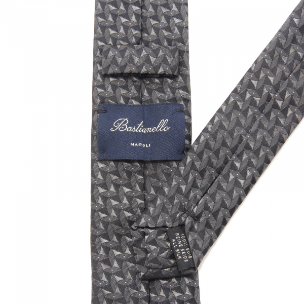 2152AM cravatta uomo BASTIANELLO man tie black