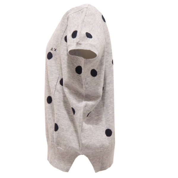 2164T gilet bimba maglione SUN 68 grigio/blu sweater kid