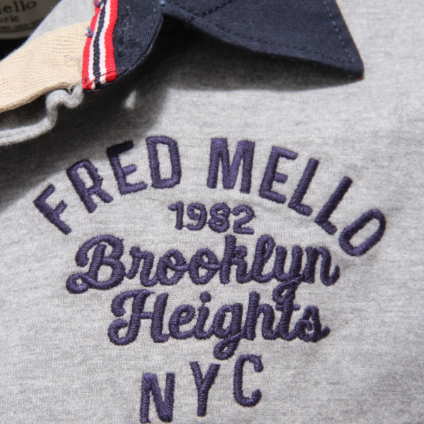 2175AC polo uomo FRED MELLO grey polo t-shirt men