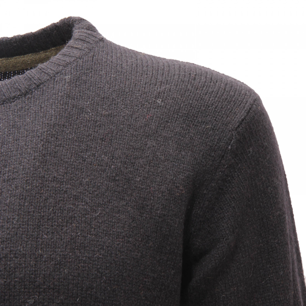 2193AP maglione uomo ANERKJENDT man wool sweater black
