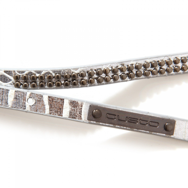 2195S  cintura donna CUSTO AMY WHITE argento belt woman