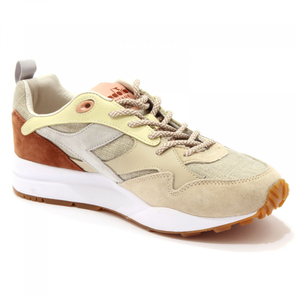 2200AD sneakers uomo DIADORA HERITAGE ECLIPSE beige leather/tissue shoes men