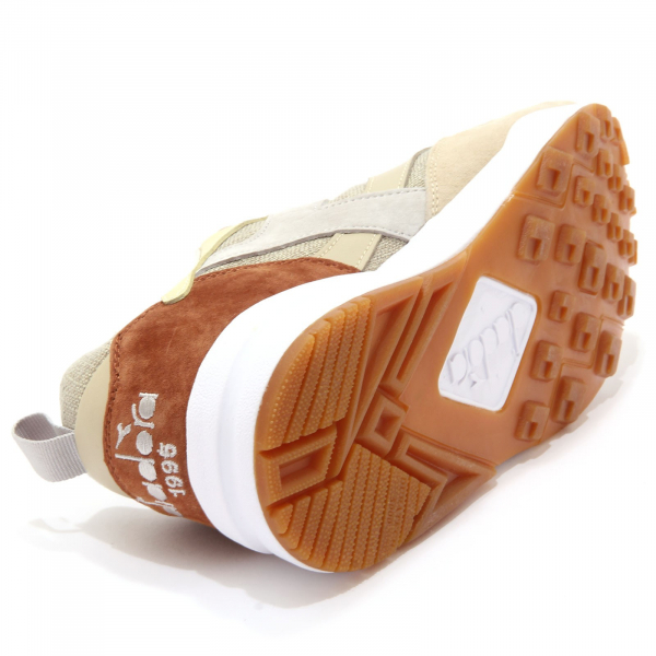 2200AD sneakers uomo DIADORA HERITAGE ECLIPSE beige leather/tissue shoes men