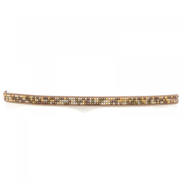 2201S cintura donna CUSTO NINA BEIGE marrone brown belt woman