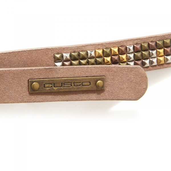 2201S cintura donna CUSTO NINA BEIGE marrone brown belt woman