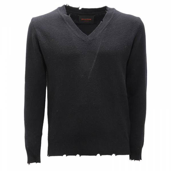 2203AM maglione uomo OFFICINA36 man wool sweater black