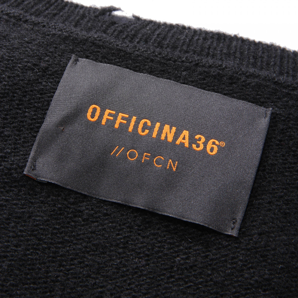 2203AM maglione uomo OFFICINA36 man wool sweater black