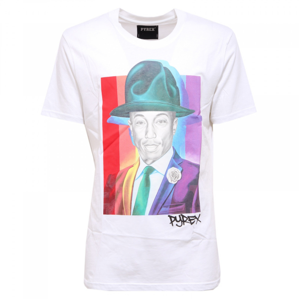 2211AB maglia uomo PYREX multicolor cotton t-shirt man