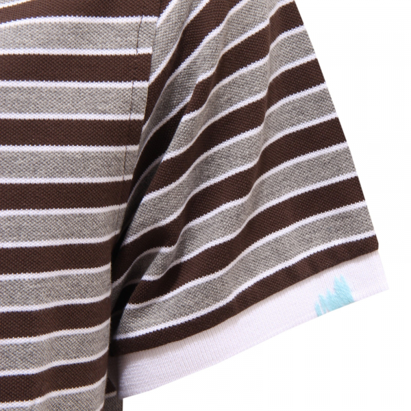 2211T polo bimbo SUN 68 maglia grigio/marrone t-shirt polo kid