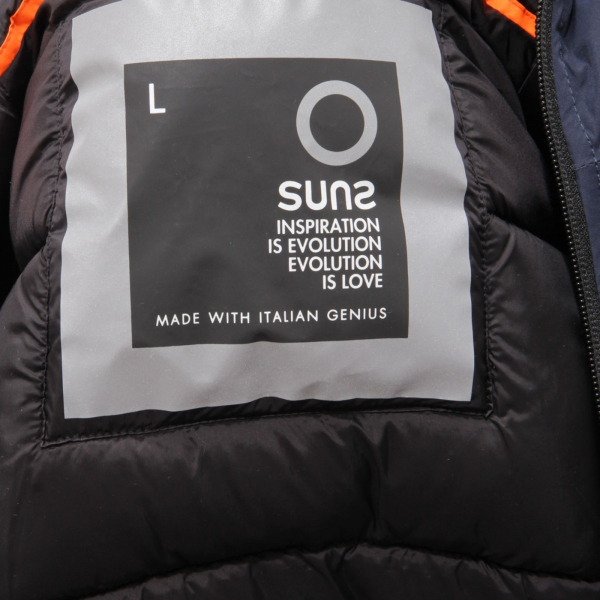2217AL giubbotto bimbo boy SUNS MONTE BIANCO kids padded jacket blue