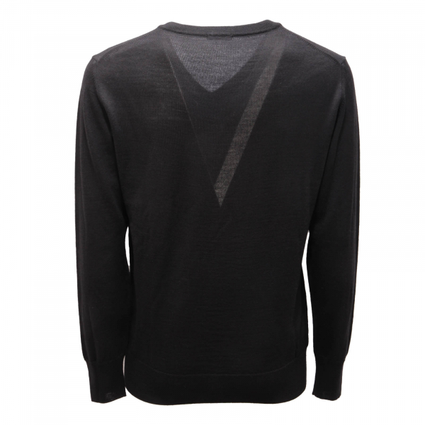2224AM maglione uomo OFFICINA36 man wool blend sweater black