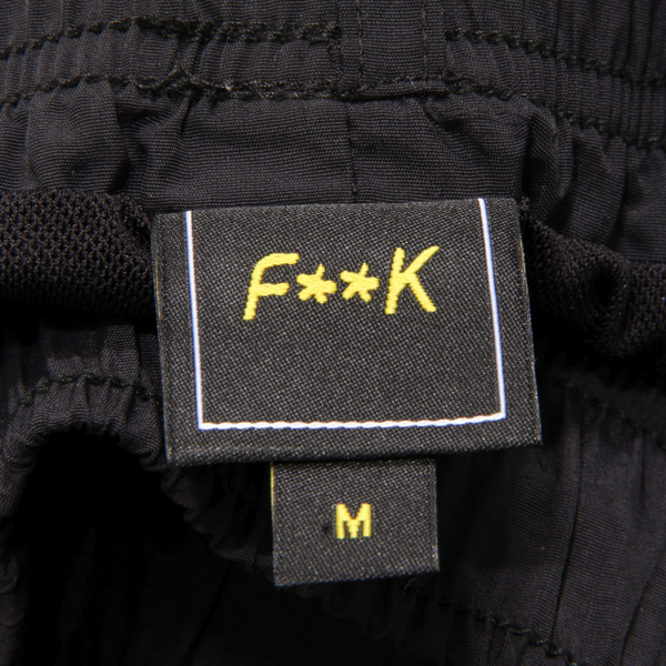 2224AV COSTUME BOXER UOMO F**K MAN BEACHWEAR BLACK