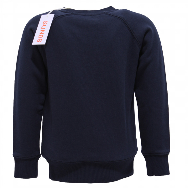 2230Y felpa bimbo boy SUN 68 blue cotton sweatshirt