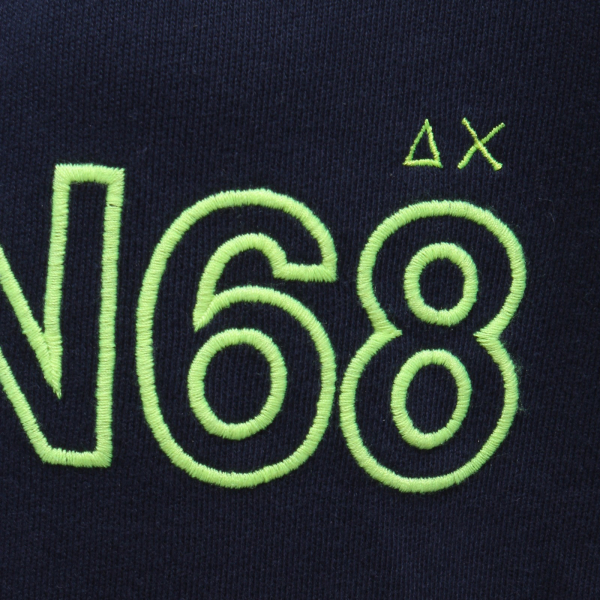 2230Y felpa bimbo boy SUN 68 blue cotton sweatshirt
