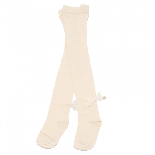 2233K calzamaglia bimba girl TWIN-SET ivory cotton tights