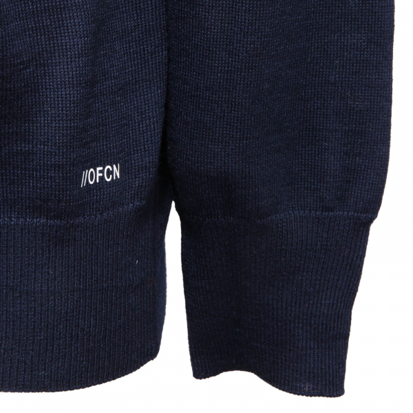 2237AM maglione uomo OFFICINA36 man wool blend sweater blue