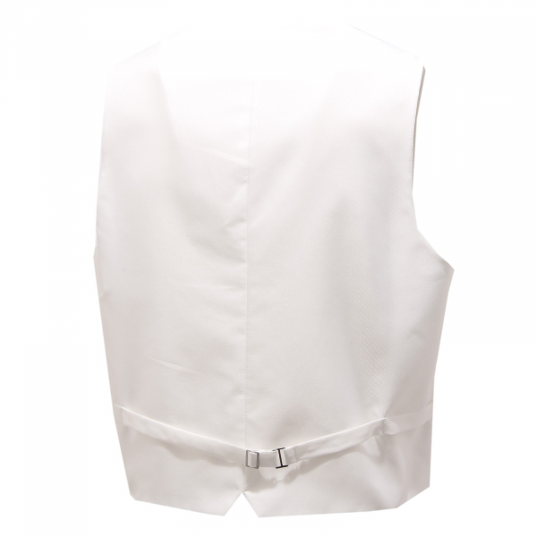 2238Q gilet uomo MANUEL RITZ EVENING bianco smanicato uomo waistcoat men