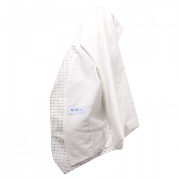 2238Q gilet uomo MANUEL RITZ EVENING bianco smanicato uomo waistcoat men