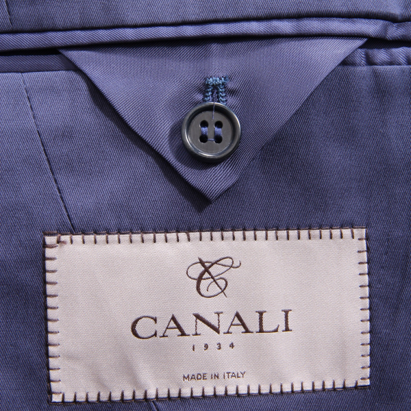 2244AG giacca uomo CANALI blue cotton stretch jacket man