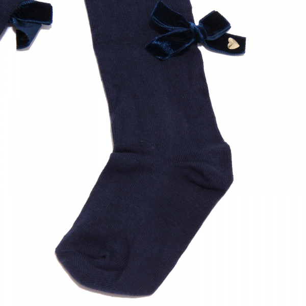 2246K calzamaglia bimba girl TWIN-SET blue cotton tights