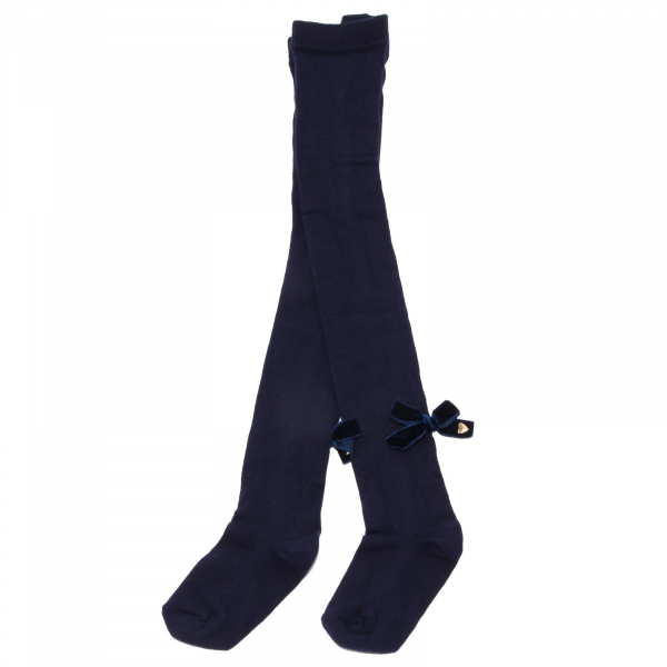 2246K calzamaglia bimba girl TWIN-SET blue cotton tights