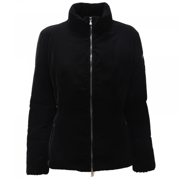 2248AE giubbotto donna EMPORIO ARMANI velluto velvet black jacket woman