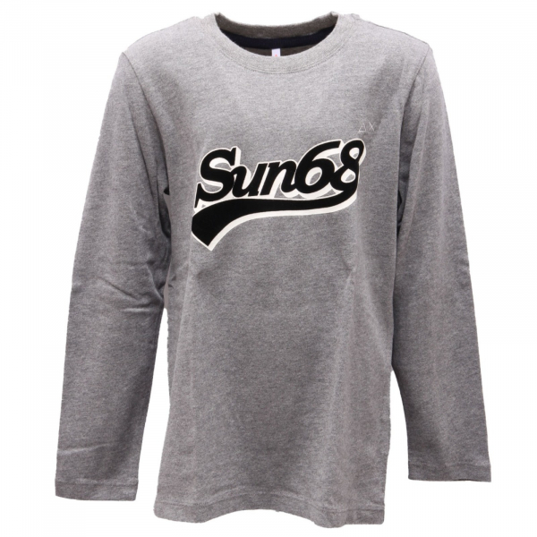 2249AL maglia bimbo boy SUN 68 kids t-shirt grey