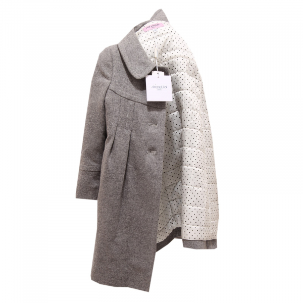 2250V cappotto bimba girl SIMONETTA wool grey coat
