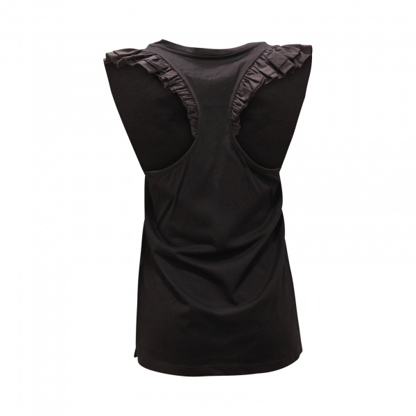 2276AQ canotta donna VICOLO woman sleeveless t-shirt black