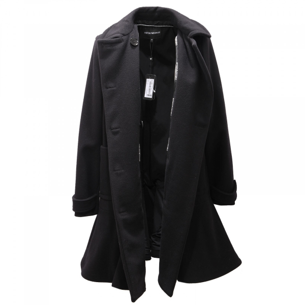 Emporio armani black coat store
