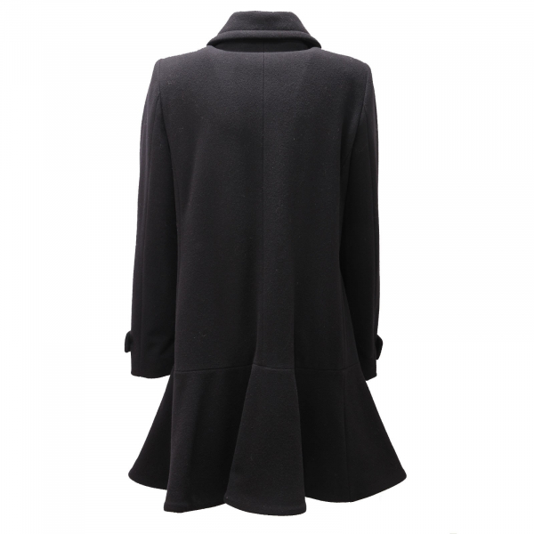2277AE cappotto donna EMPORIO ARMANI mix wool black coat woman