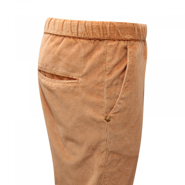 2277AT pantalone velluto donna WHITE SAND ANGELINA woman velvet pants