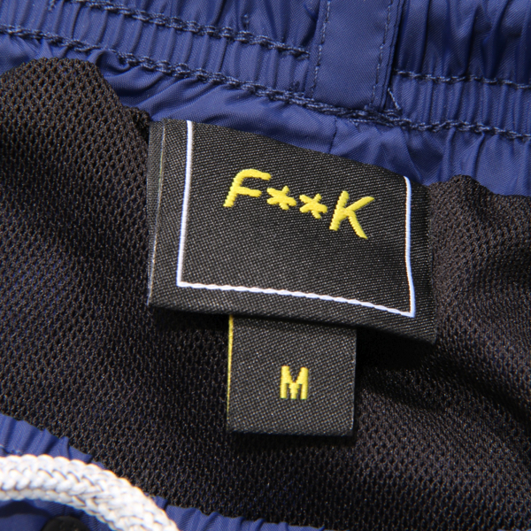 2277AV COSTUME BOXER UOMO F**K MAN BEACHWEAR BLUE
