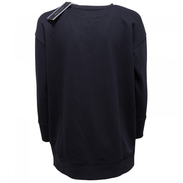 2277K felpa oversize donna TOMMY HILFIGER dark blue sweatshirt woman