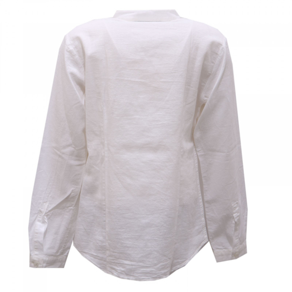 2284AF camicia bimbo boy DONDUP white cotton/linen shirt kid