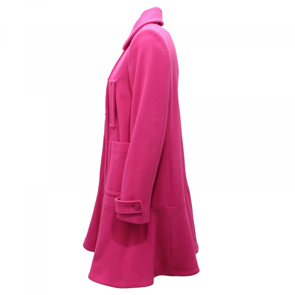 2287AE cappotto donna EMPORIO ARMANI mix wool pink coat woman