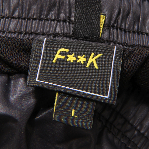 2291AV COSTUME BOXER UOMO F**K MAN BEACHWEAR BLACK