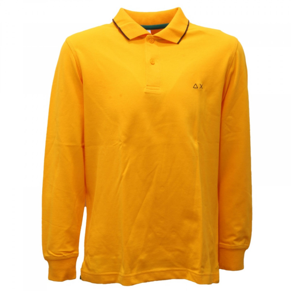 2298AL polo bimbo boy SUN 68 kids t-shirt yellow