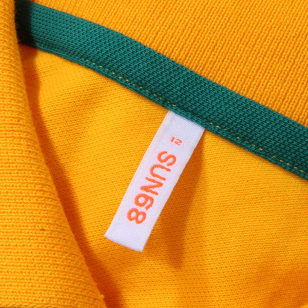 2298AL polo bimbo boy SUN 68 kids t-shirt yellow